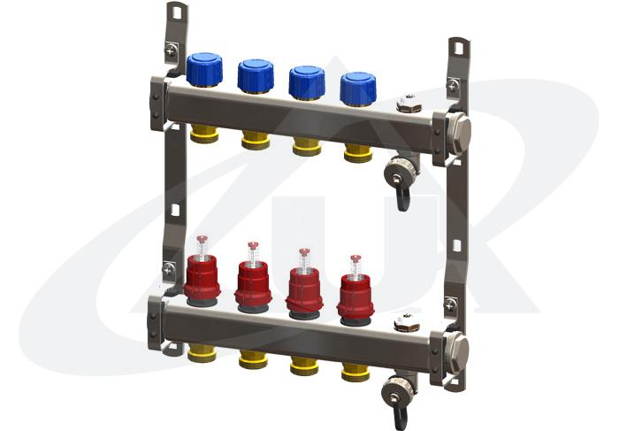 unidelta-60010221-combi-inox-1-zoll-verteiler-mit-handentl-fter image 1