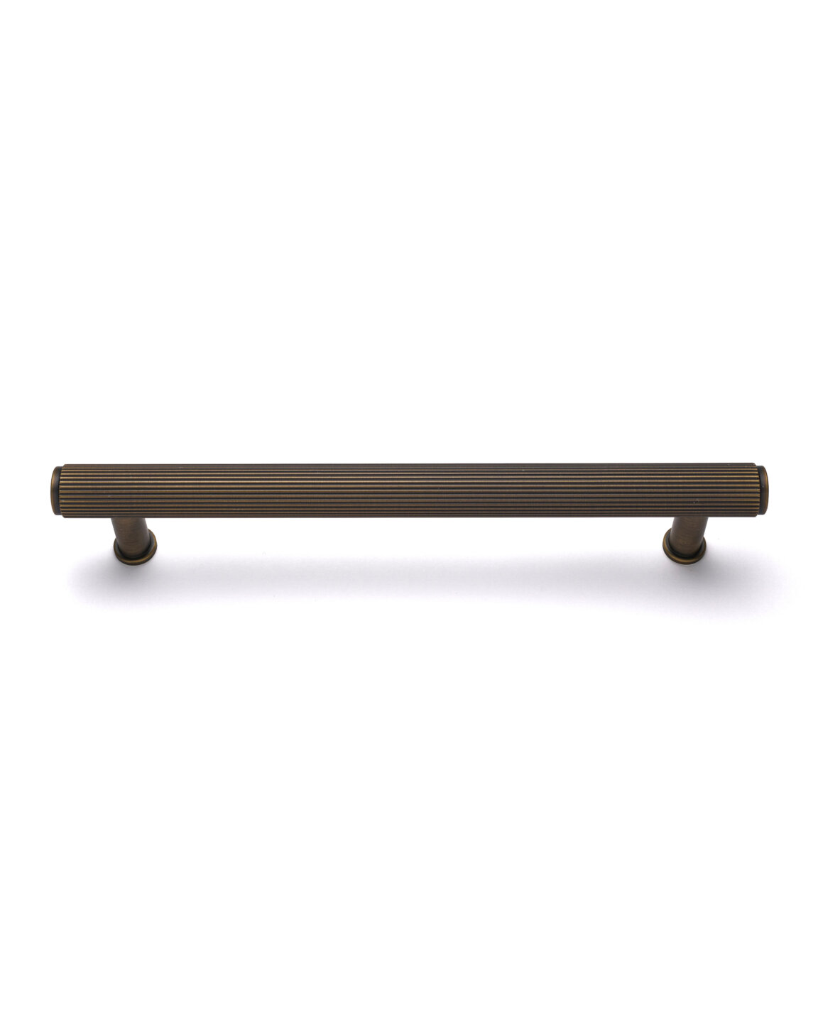 caple-fluted-bar-griffstange-antique-brass-m-belgriff-geriffelt image 1