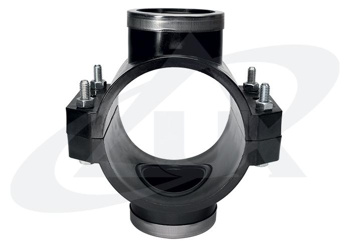 unidelta-1027-doppelte-anbohrschelle-mit-versteifungsring image 1