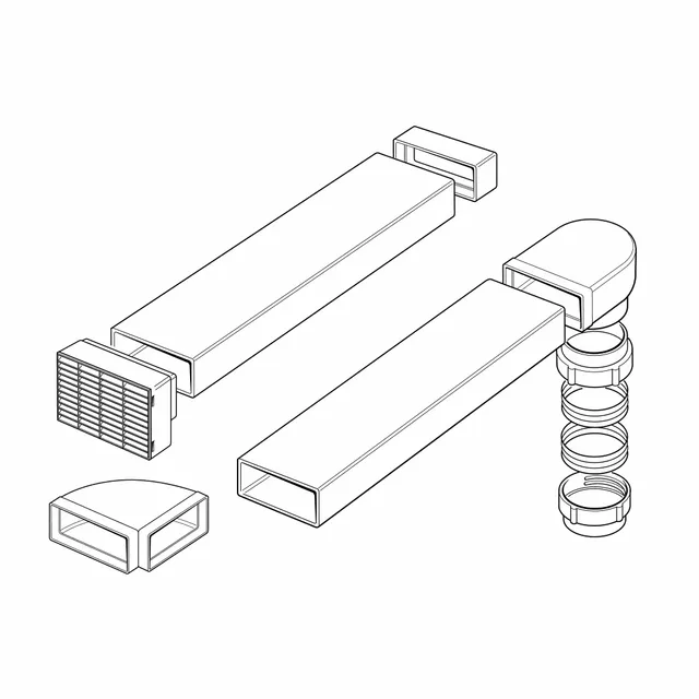 caple-150mm-venting-kit-abluft-set image 1
