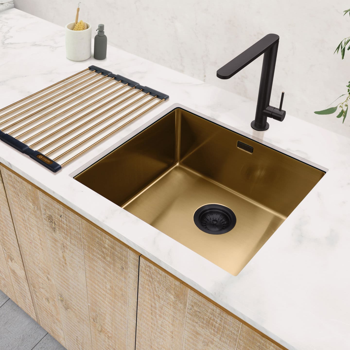 caple-black-steel-siebkorbventil-mit-ablauf-und-berlauf-f-r-sp-le image 3