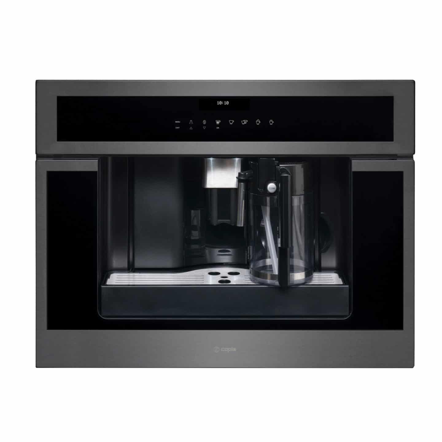 caple-built-in-coffee-machine-gunmetal-einbau-kaffeemaschine image 1