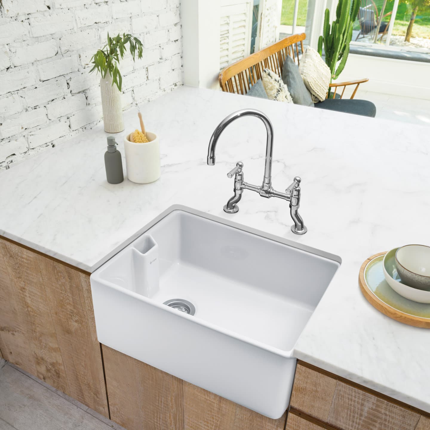 caple-putney-bridge-zweigriff-k-chenarmatur-polished-steel image 2