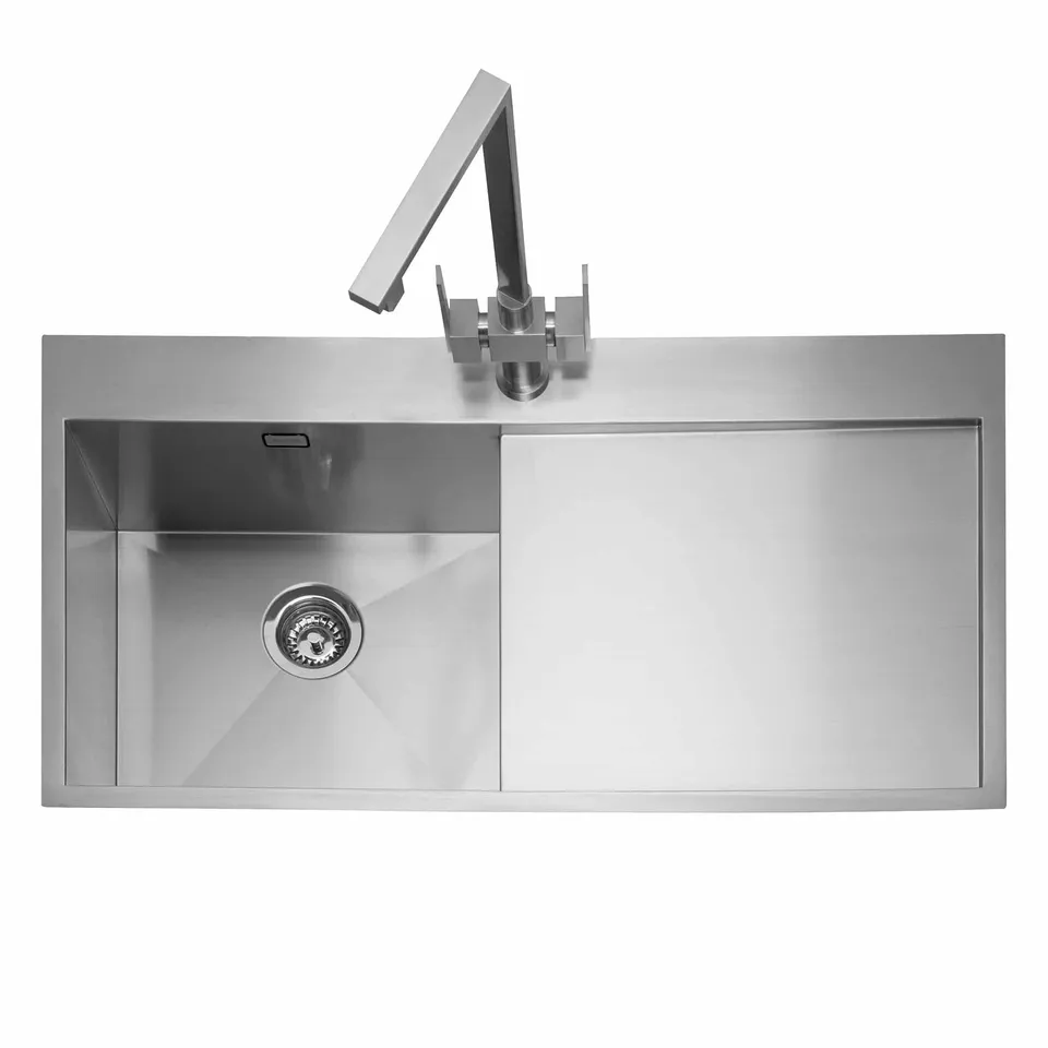 caple-cubit-100-einbausp-le-mit-abtropfer-edelstahl image 1