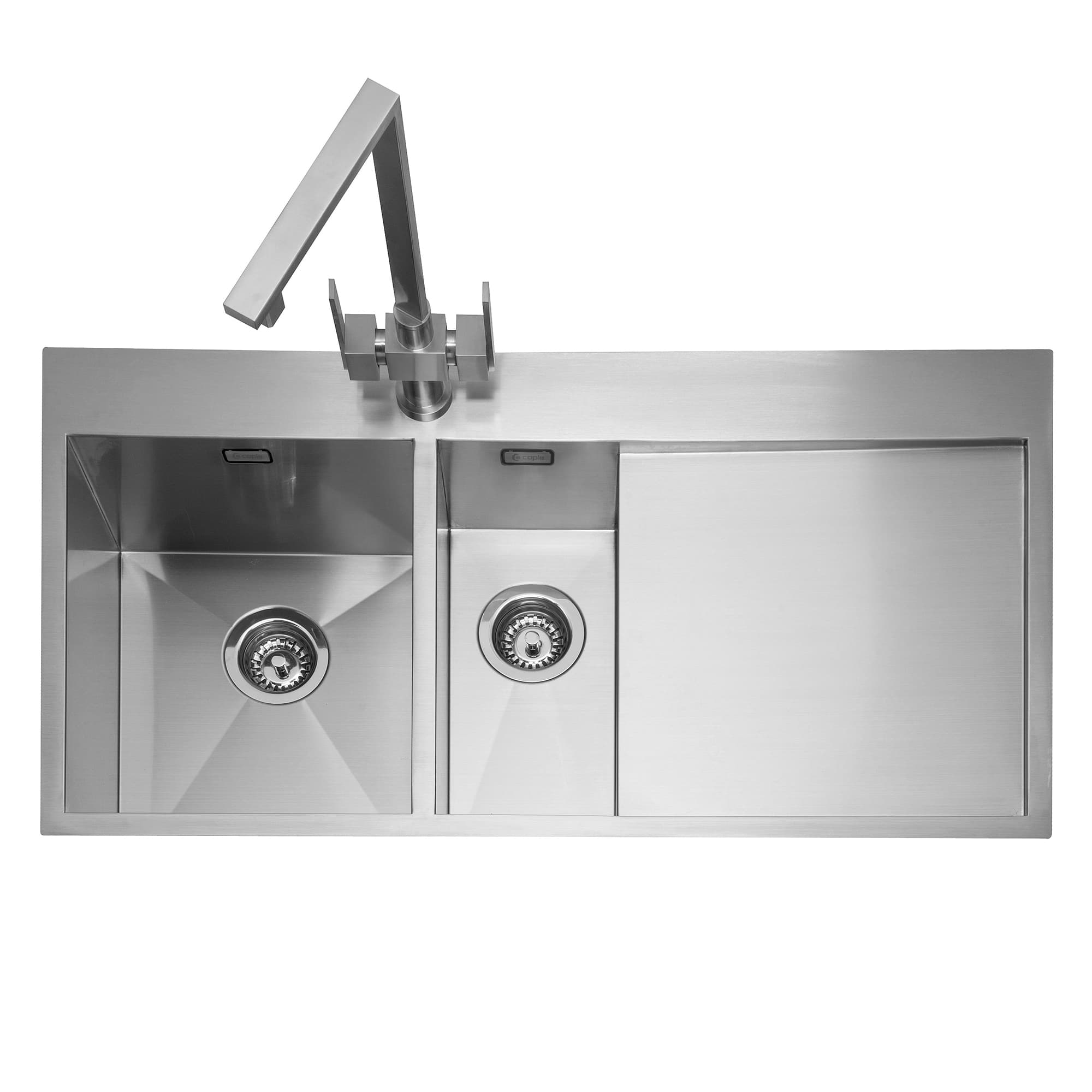caple-cubit-150-einbausp-le-mit-abtropffl-che-edelstahl image 1