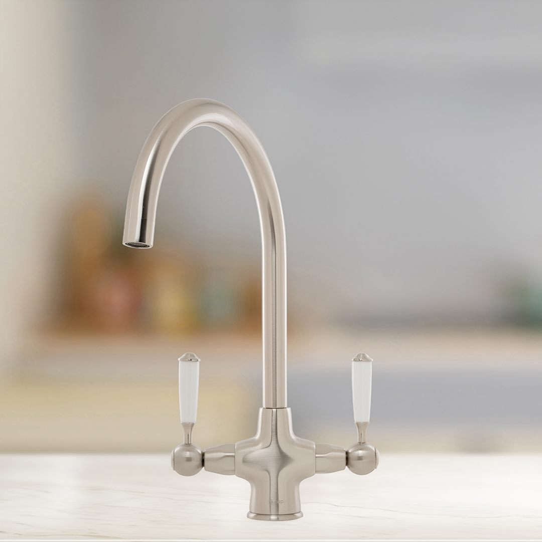 caple-shaftsbury-traditional-zweigriff-armatur-pewter image 2