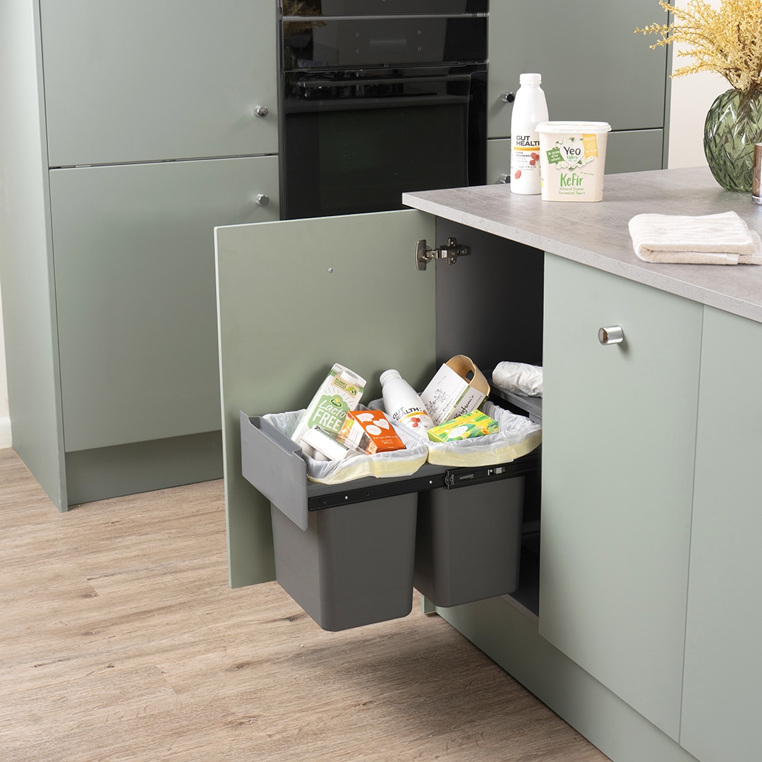 caple-base-mounted-36l-dual-bin-einbau-abfalltrennungssystem image 2