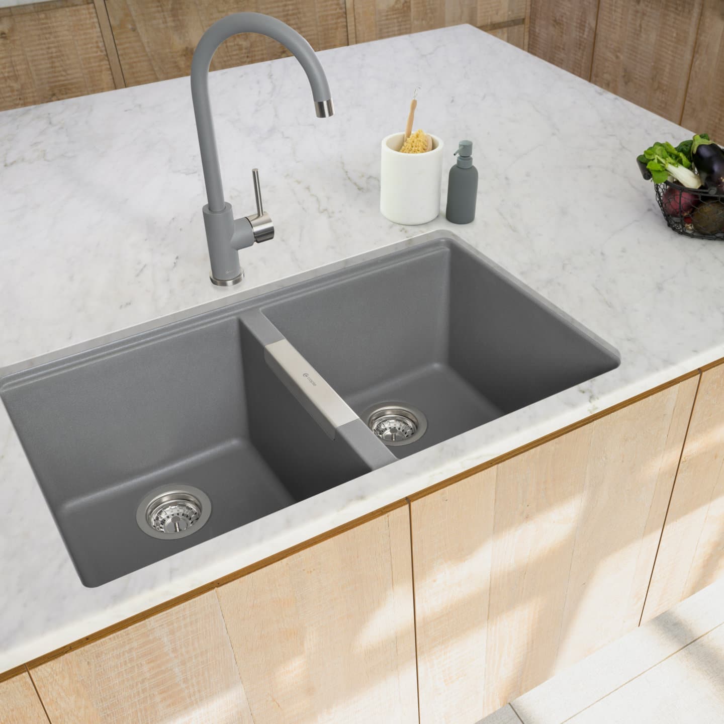 caple-leesti-200-doppelbecken-unterbau-granitsp-le-pebble-grey image 2