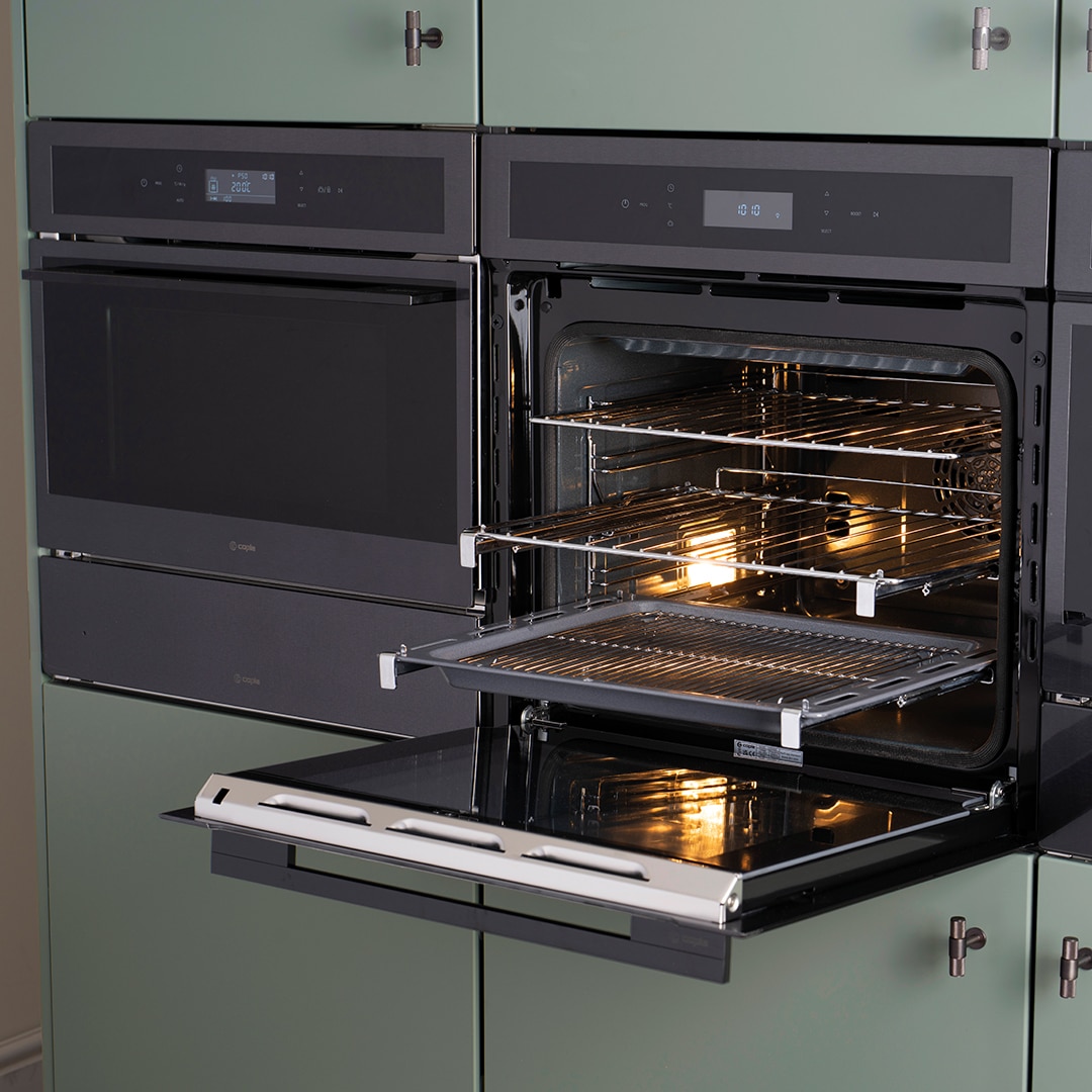 caple-60cm-pyrolytic-single-oven-gunmetal-einbau-backofen image 2