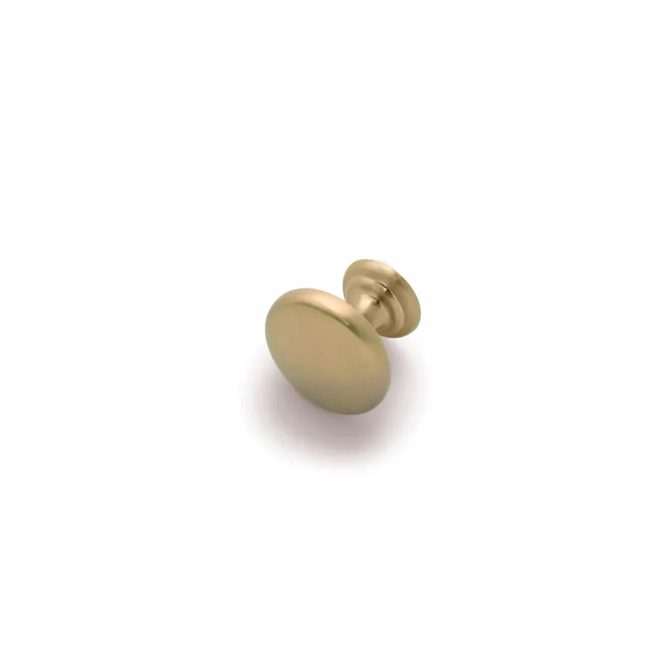 caple-m-belknopf-brushed-satin-brass-button-knob image 1
