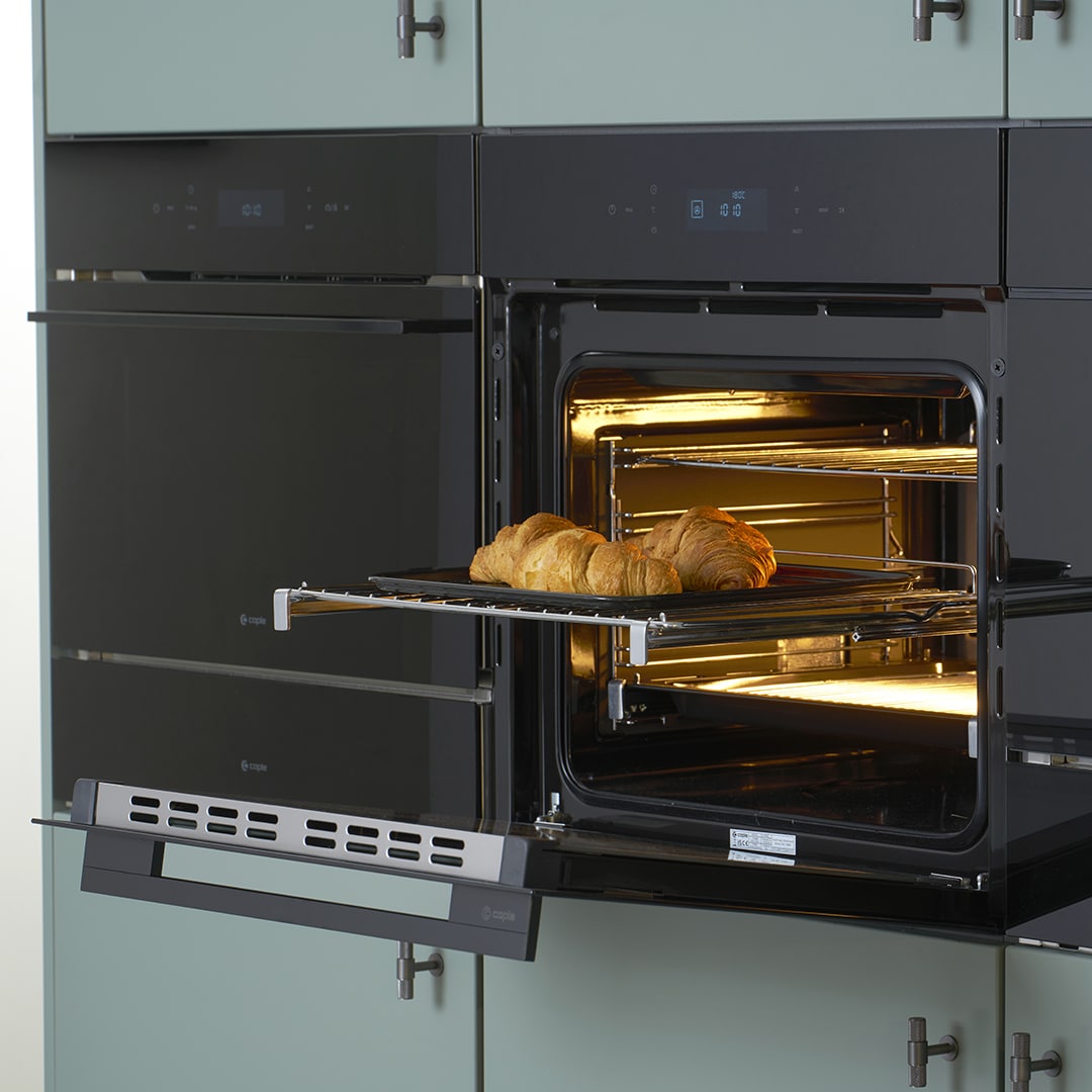 caple-einbaubackofen-60cm-elektro-soft-close-schwarzglas image 2