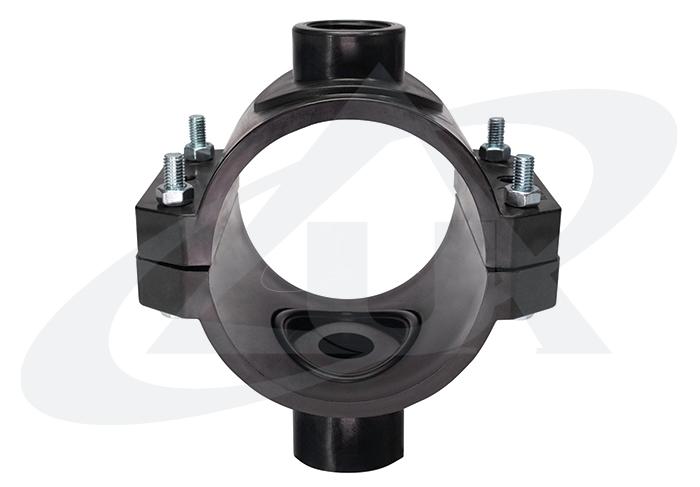 unidelta-1020-anbohrschelle-doppelt-f-r-pe-rohr image 1