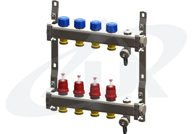 unidelta-60010221-combi-inox-1-zoll-verteiler-mit-handentl-fter image 1