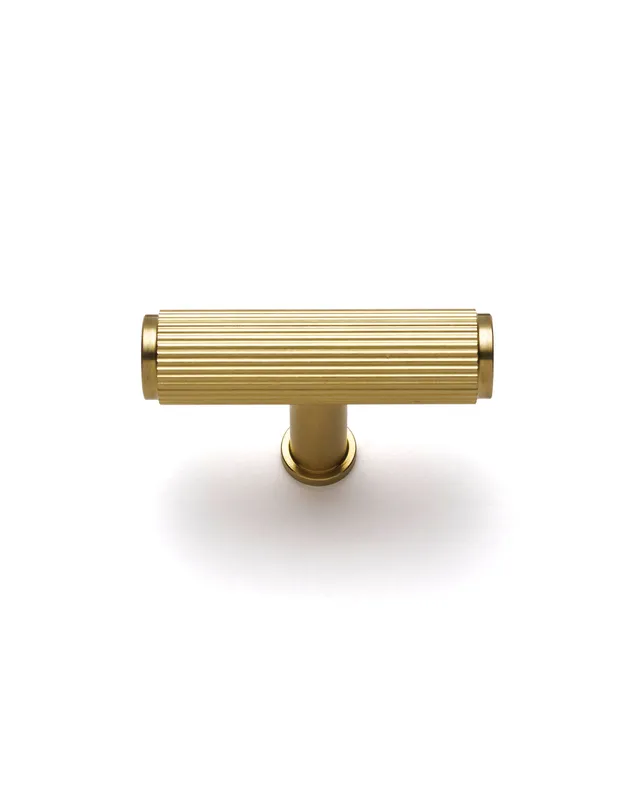 caple-fluted-t-bar-knopf-satin-brass-m-belgriff image 1
