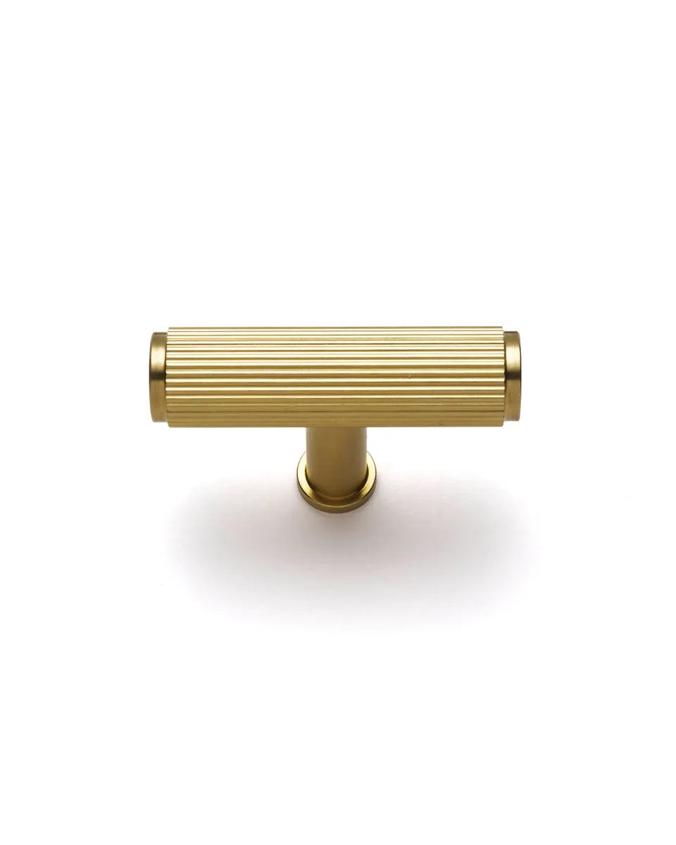 caple-fluted-t-bar-knopf-satin-brass-m-belgriff image 1