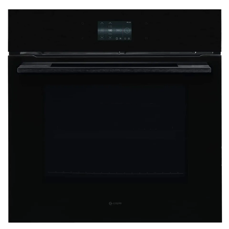 caple-smart-pyrolyse-einzel-backofen-schwarz-glas image 1