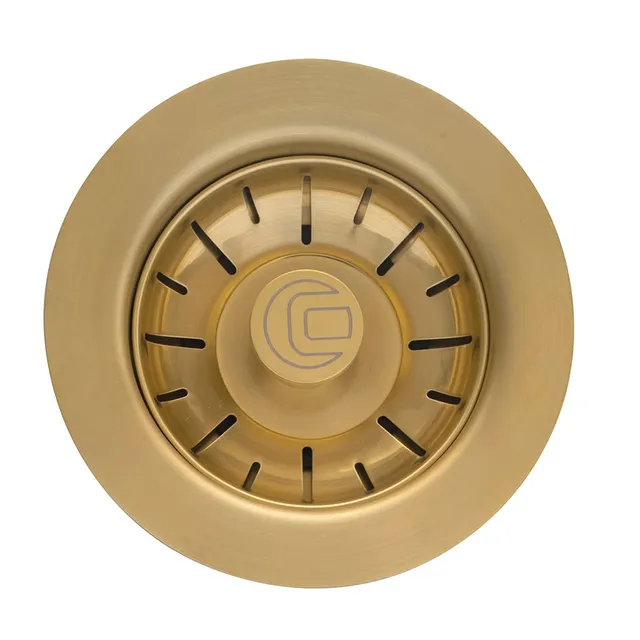 caple-ablaufgarnitur-korbventil-gold-siebkorb-114-mm image 1
