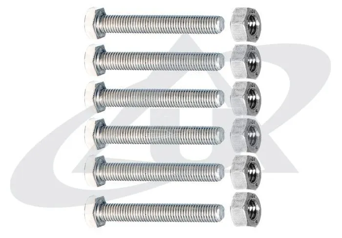 unidelta-1099-edelstahl-set-a4-6-schrauben-6-muttern-f-r-anbohrschellen image 1