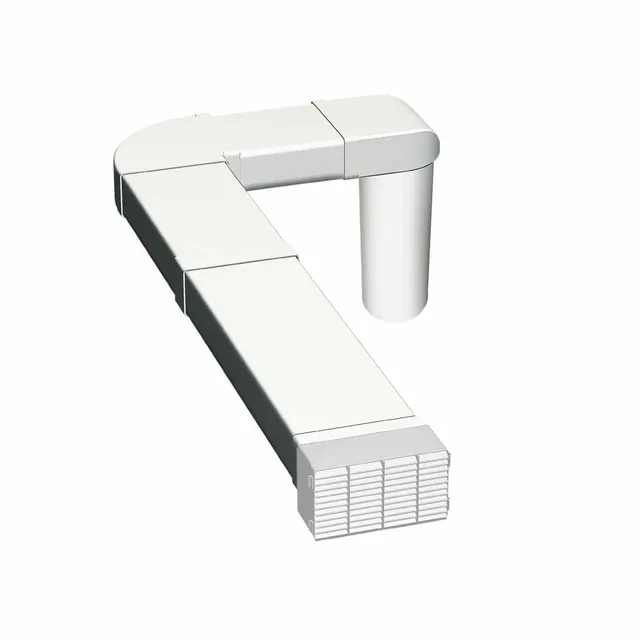 caple-c2655wgl-abluftset-150-mm-f-r-downdraft-abzugshauben-starres-3-meter-set image 1