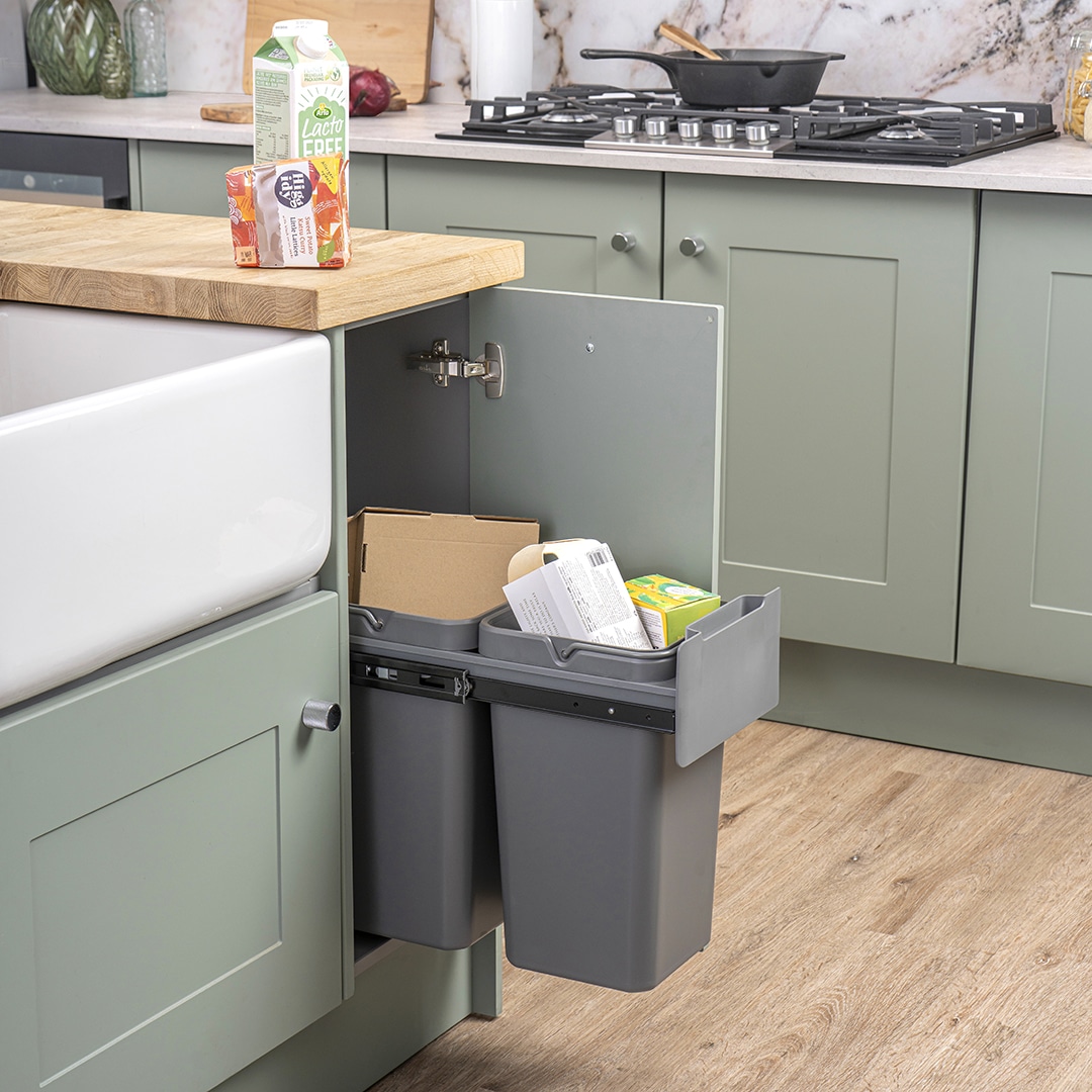 caple-base-mounted-28l-dual-bin-einbau-abfalltrennungssystem image 5