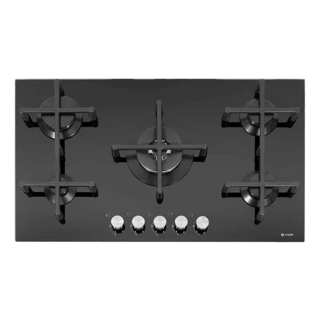 caple-gaskochfeld-glas-86-cm-5-brenner-schwarz image 1