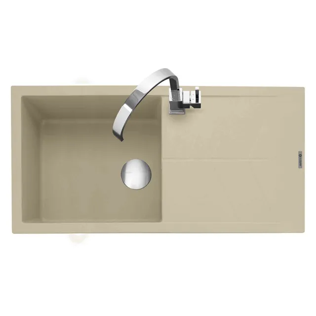 caple-sotera-100-einbau-granitsp-le-mit-abtropfer-desert-sand image 1