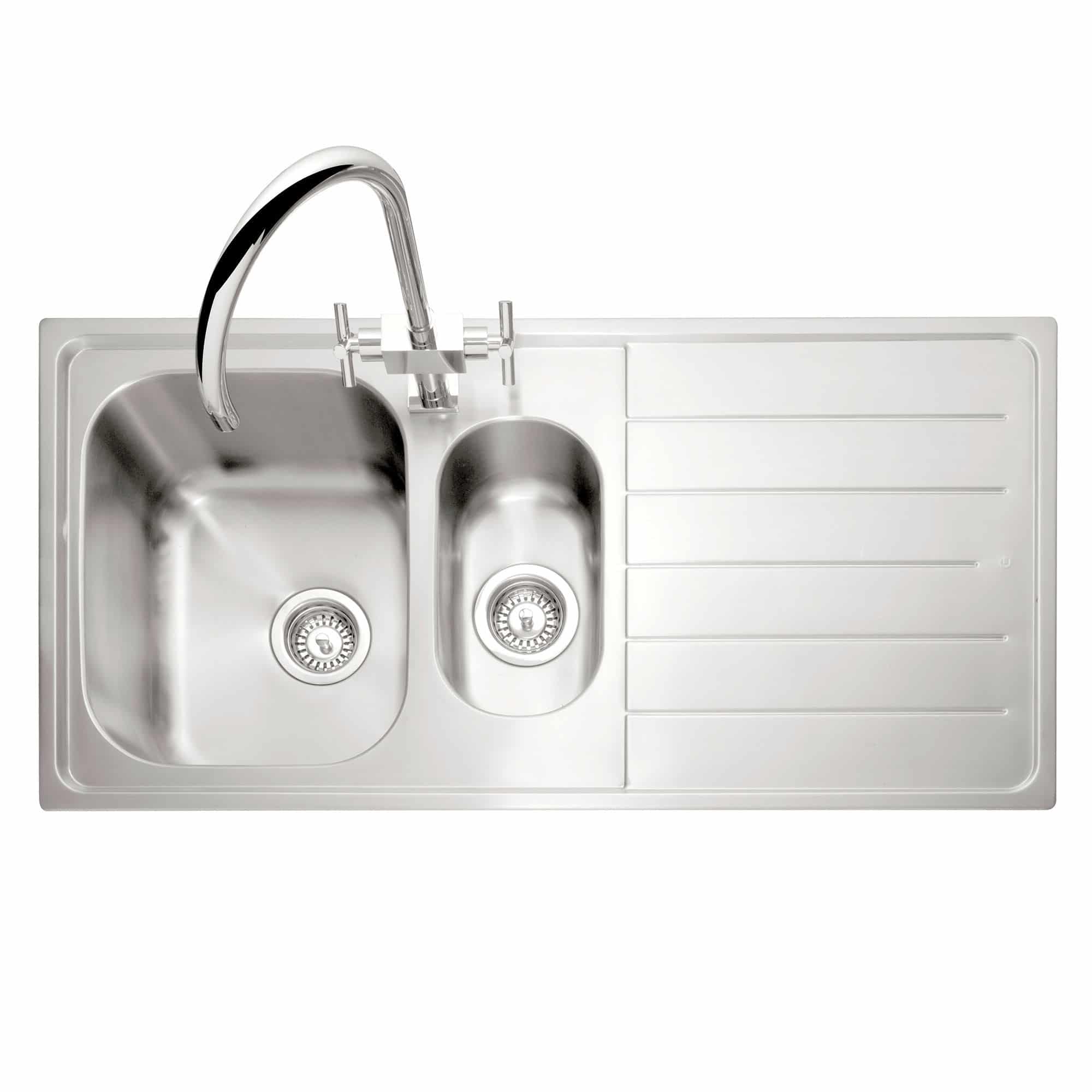 caple-lyon-150-einbausp-le-mit-abtropffl-che-edelstahl image 1