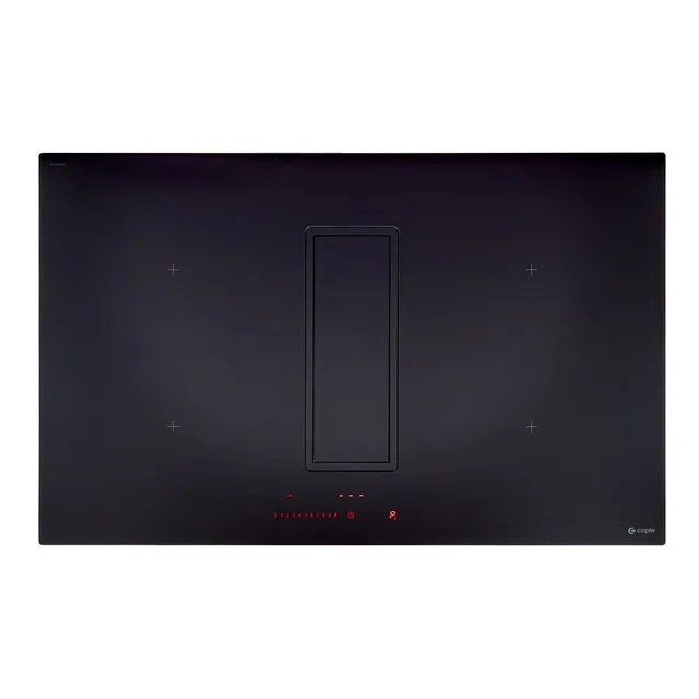 caple-83cm-induktionskochfeld-matt-schwarz-mit-downdraft-abzug image 1