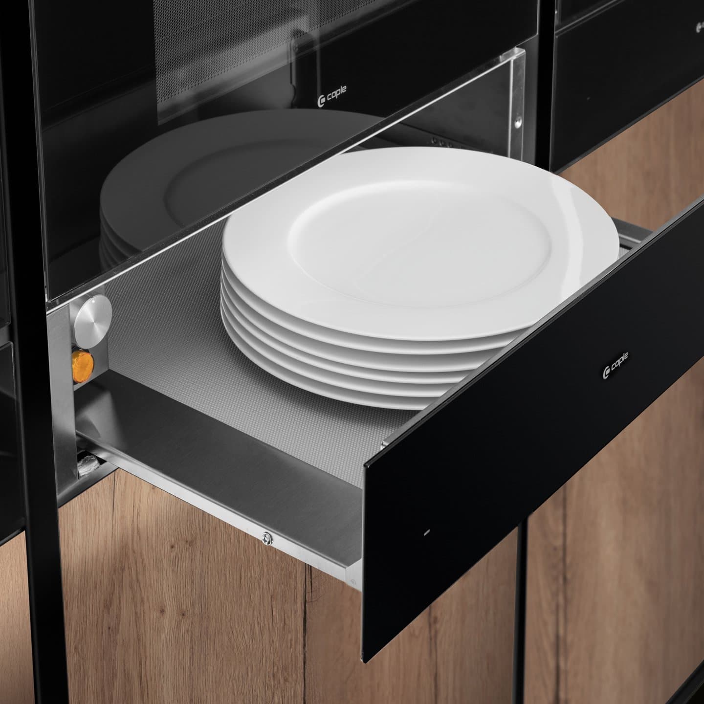 caple-w-rmeschublade-14-cm-schwarzglas image 2
