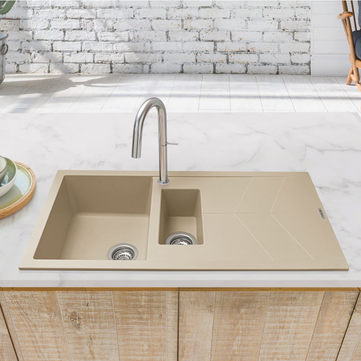 caple-sotera-150-einbausp-le-granit-mit-abtropffl-che-desert-sand image 2