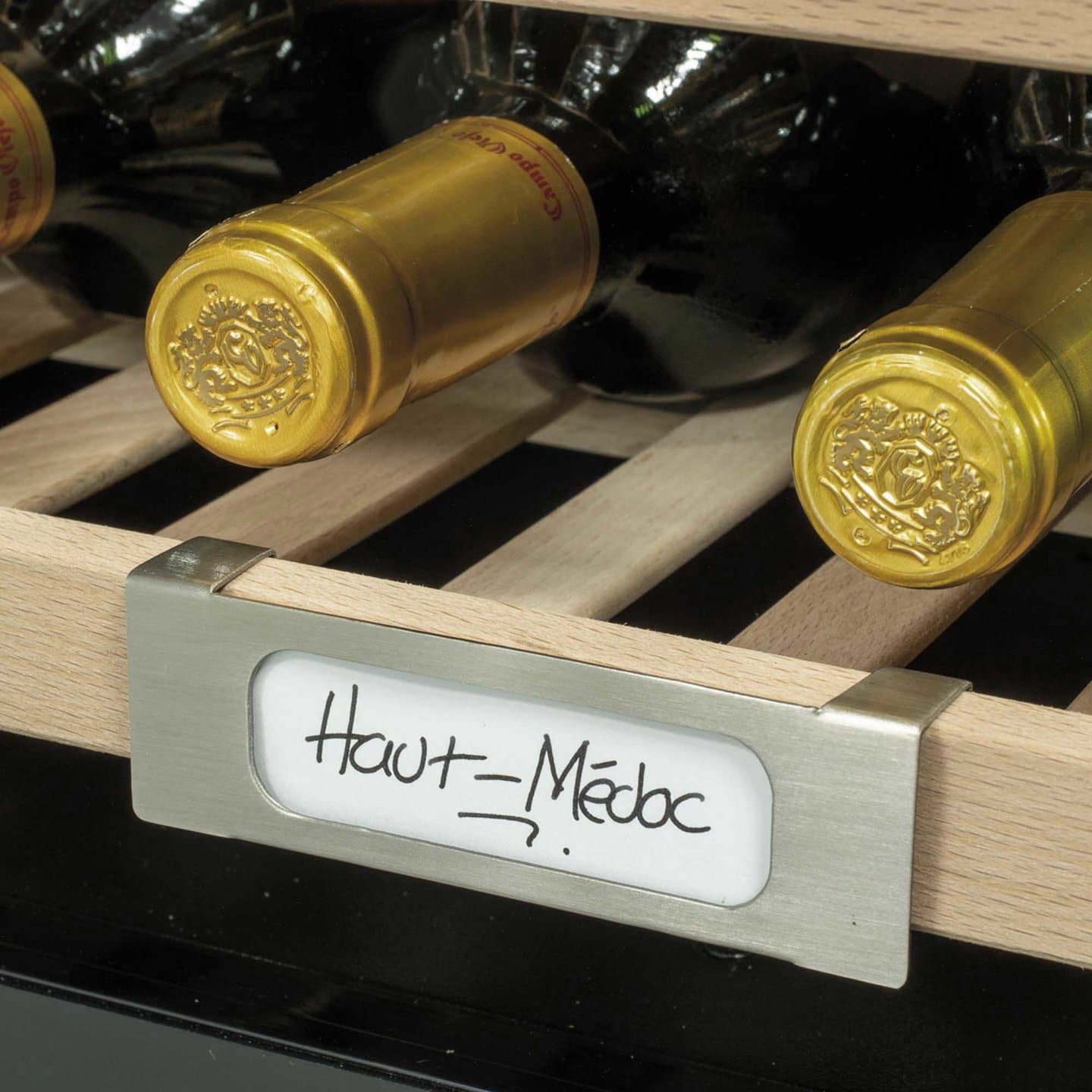 caple-winelabel-weinetiketten-set-12-etiketten-6-halter-f-r-weinklimaschrank image 2