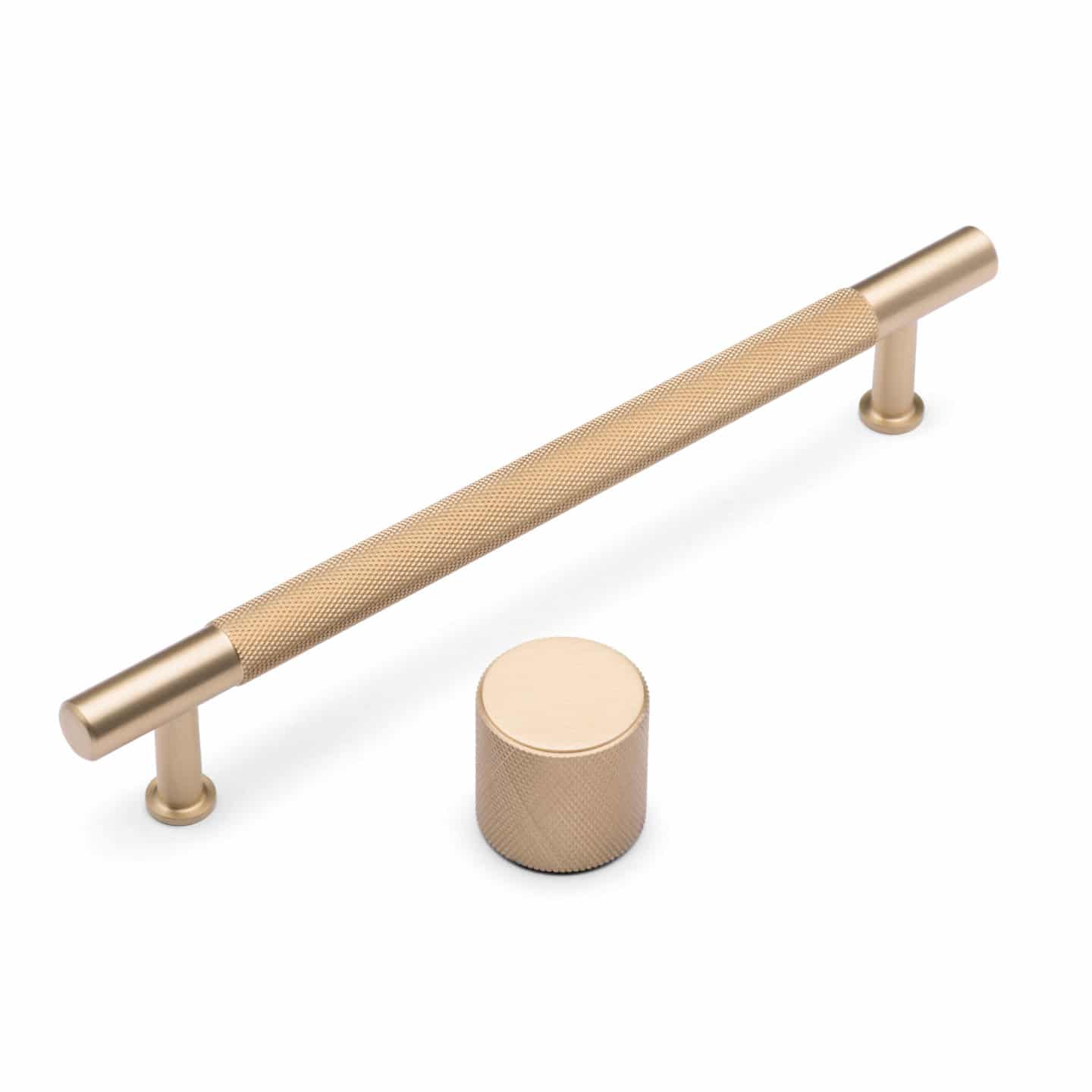 caple-satin-brass-knurled-bar-handle-stangengriff image 4