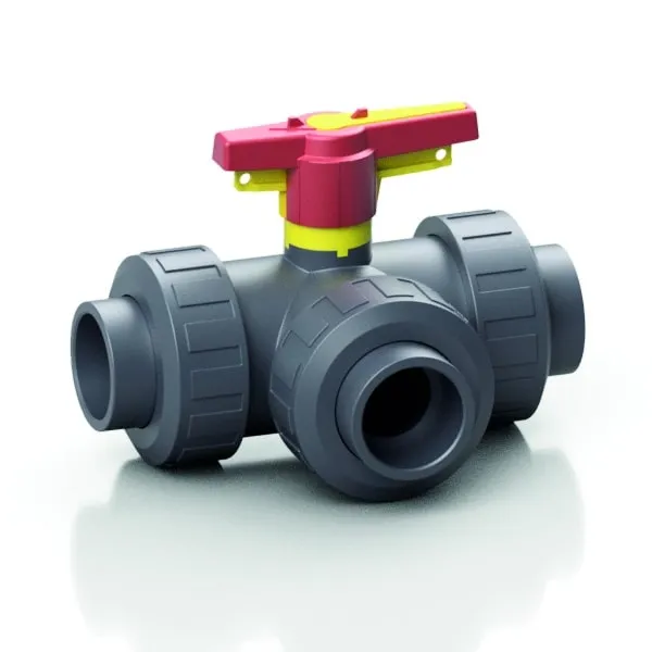 effast-pvc-u-3-wege-kugelhahn-manuell image 1