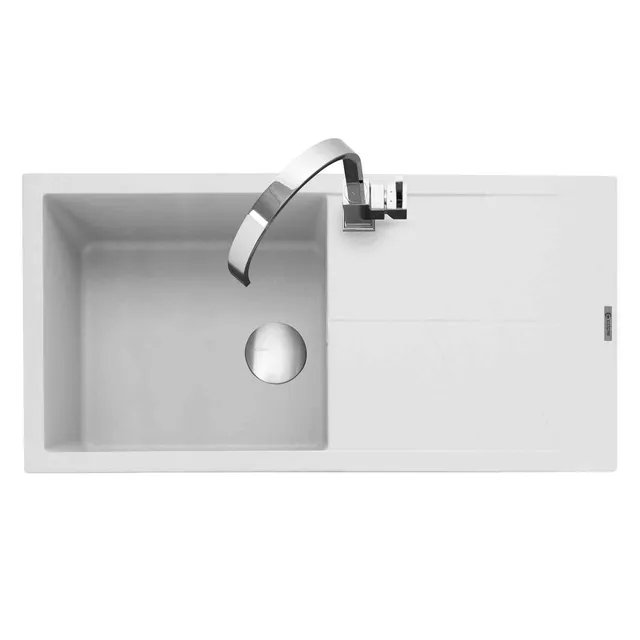 caple-sotera-100-einbau-granitsp-le-mit-abtropfer-kreidewei image 1