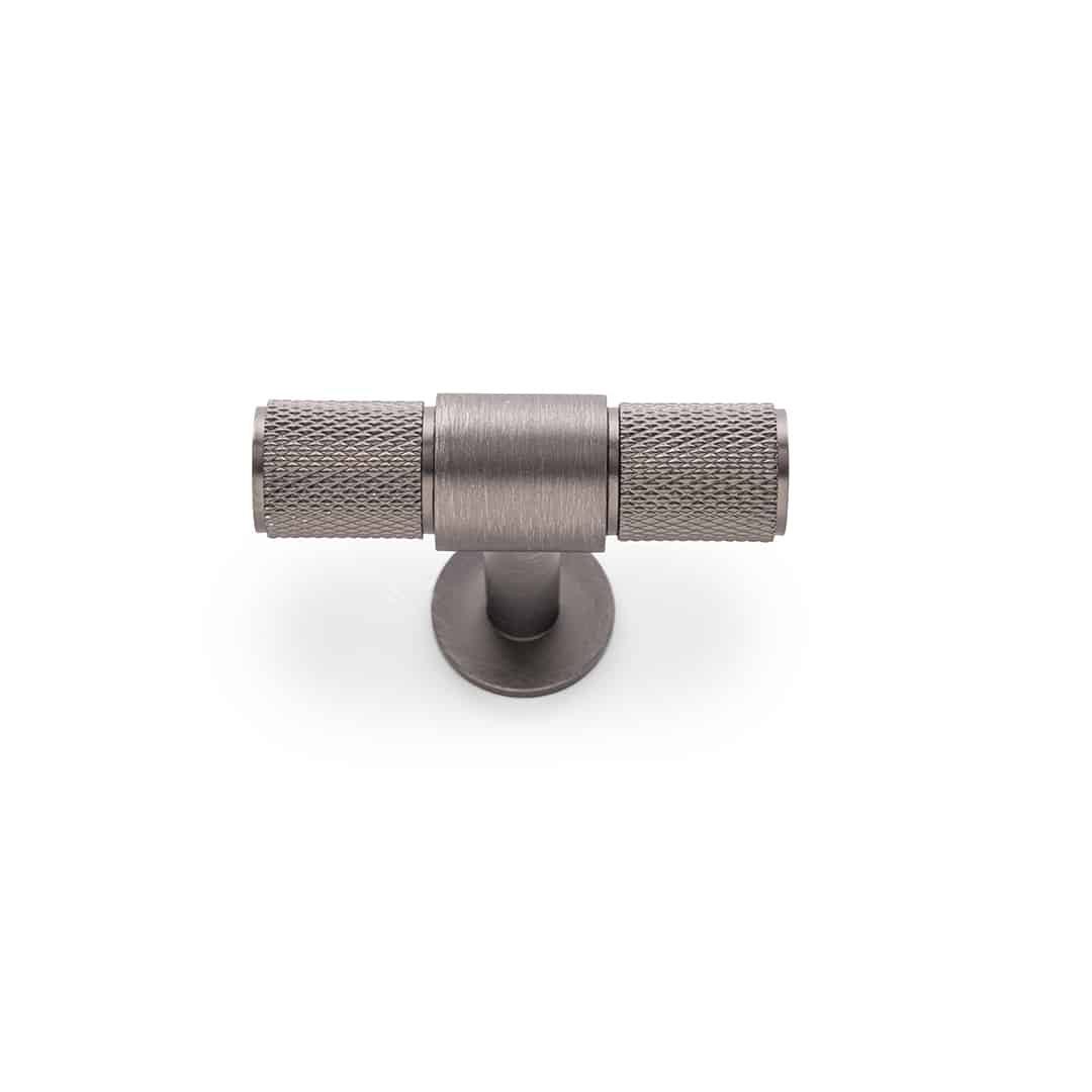 caple-t-bar-m-belknopf-anthrazit-geriffelt image 1