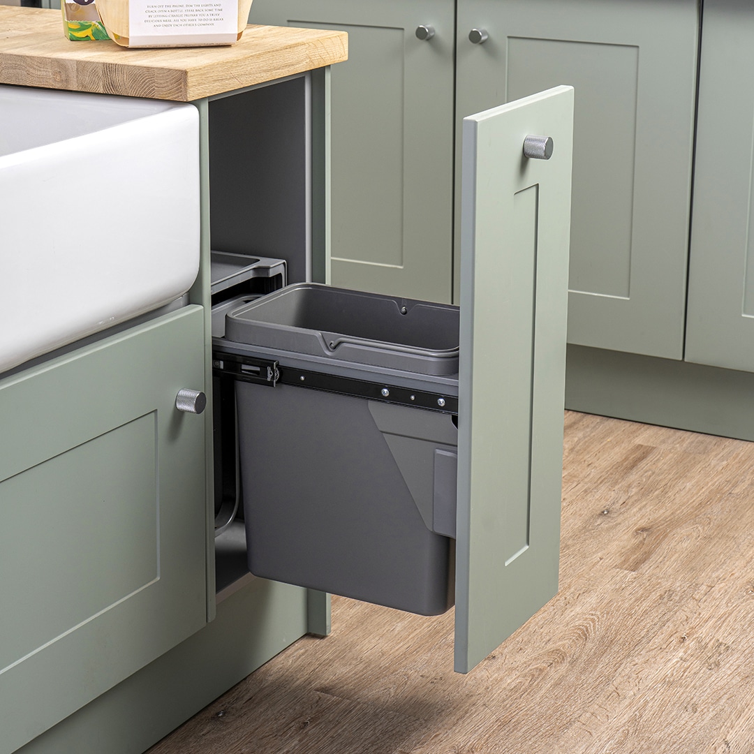 caple-base-mounted-25l-single-bin-abfallsammler-25-liter image 1