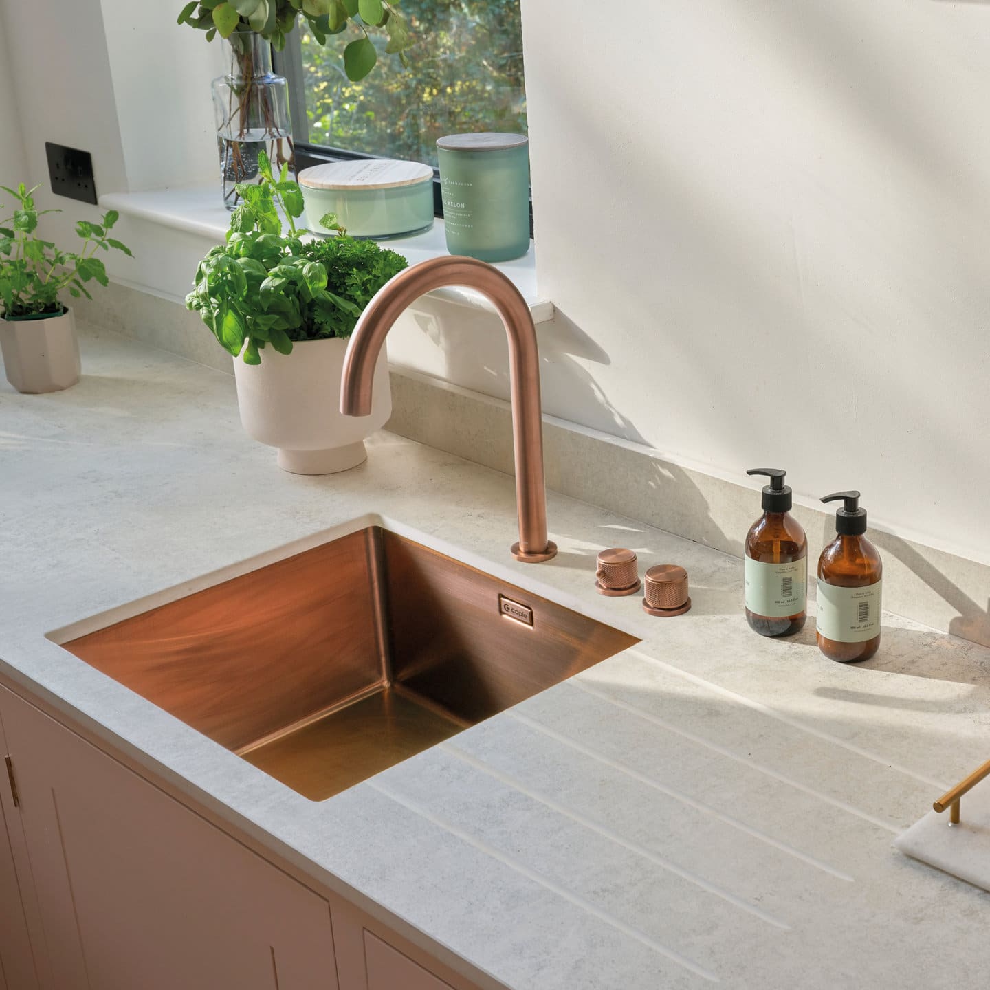 caple-joya-3-in-1-hei-wasser-armatur-kupfer image 3