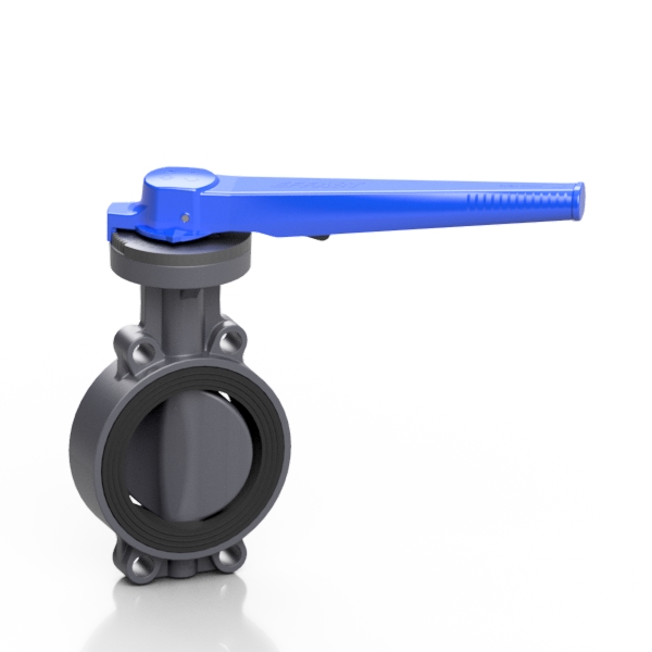 effast-proflow-h-pvc-u-absperrklappe-manuell image 1
